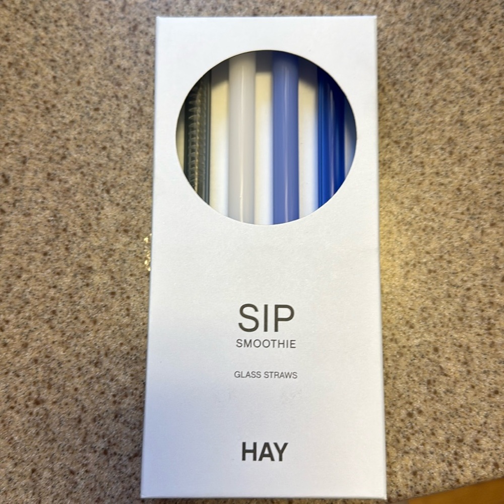 Smoothie Glass Straws by Hay